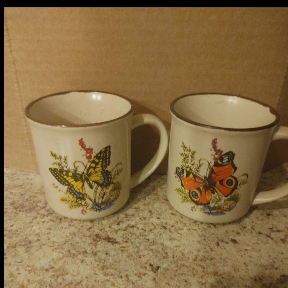 Butterfly mugs